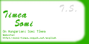 timea somi business card